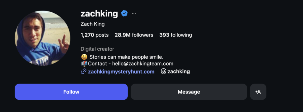 Zach King - top male influencers