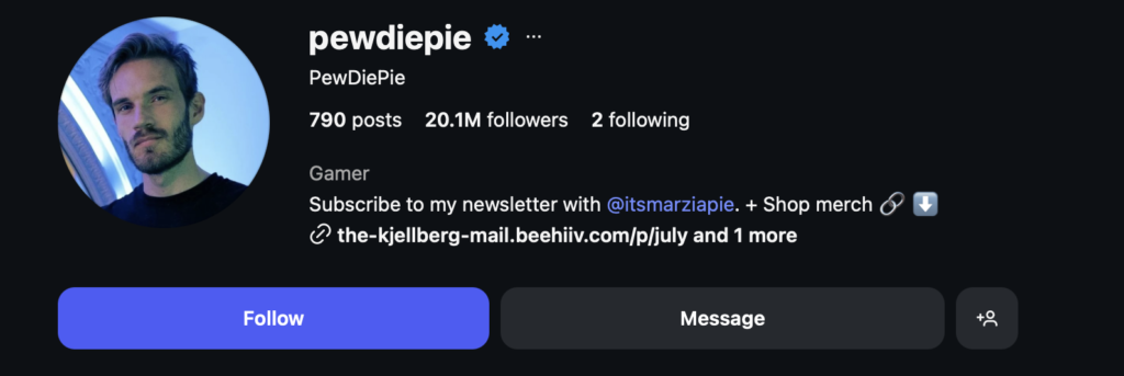 PewDiePie - top male influencers