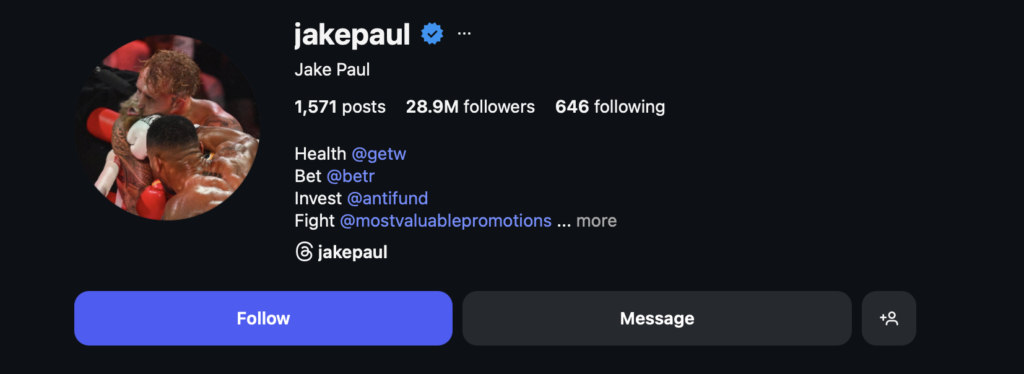 Jake Paul - top male influencers