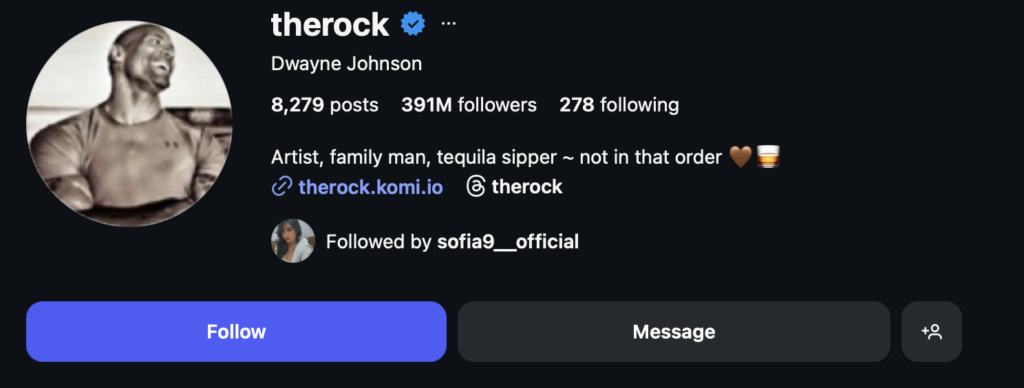 Dwayne Johnson - top male influencers