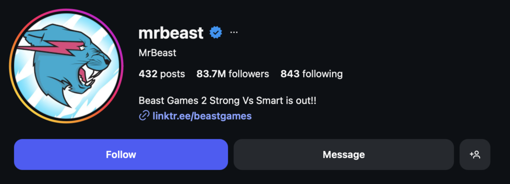MrBeast - top male influencers
