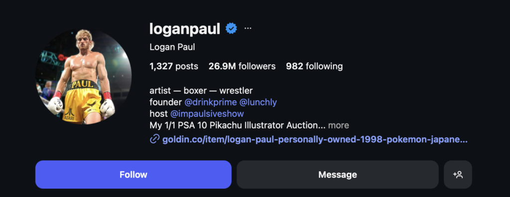 Logan Paul - top male influencers