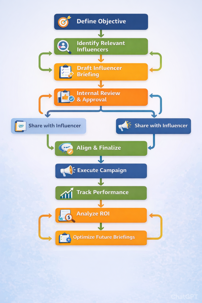 influencer brief workflow